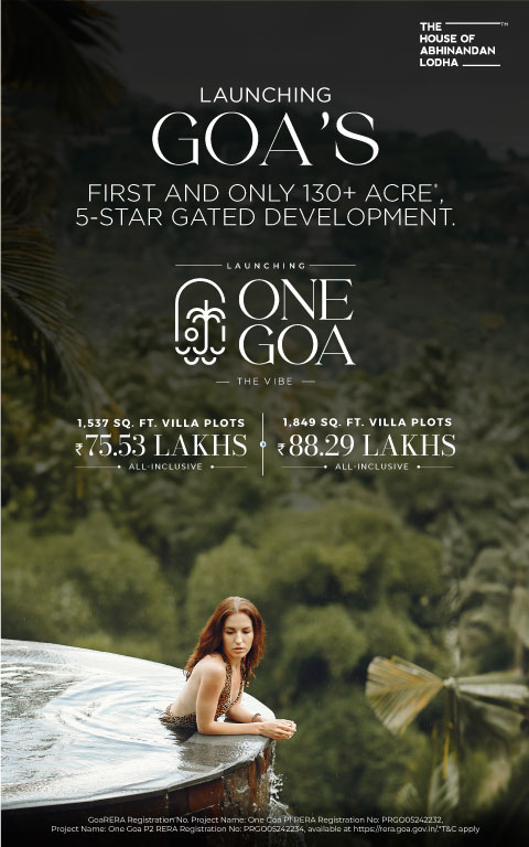 one goa bicholim from the house of abhinandan lodha, 130+ acres, 5-star gated development with 5-star hotel